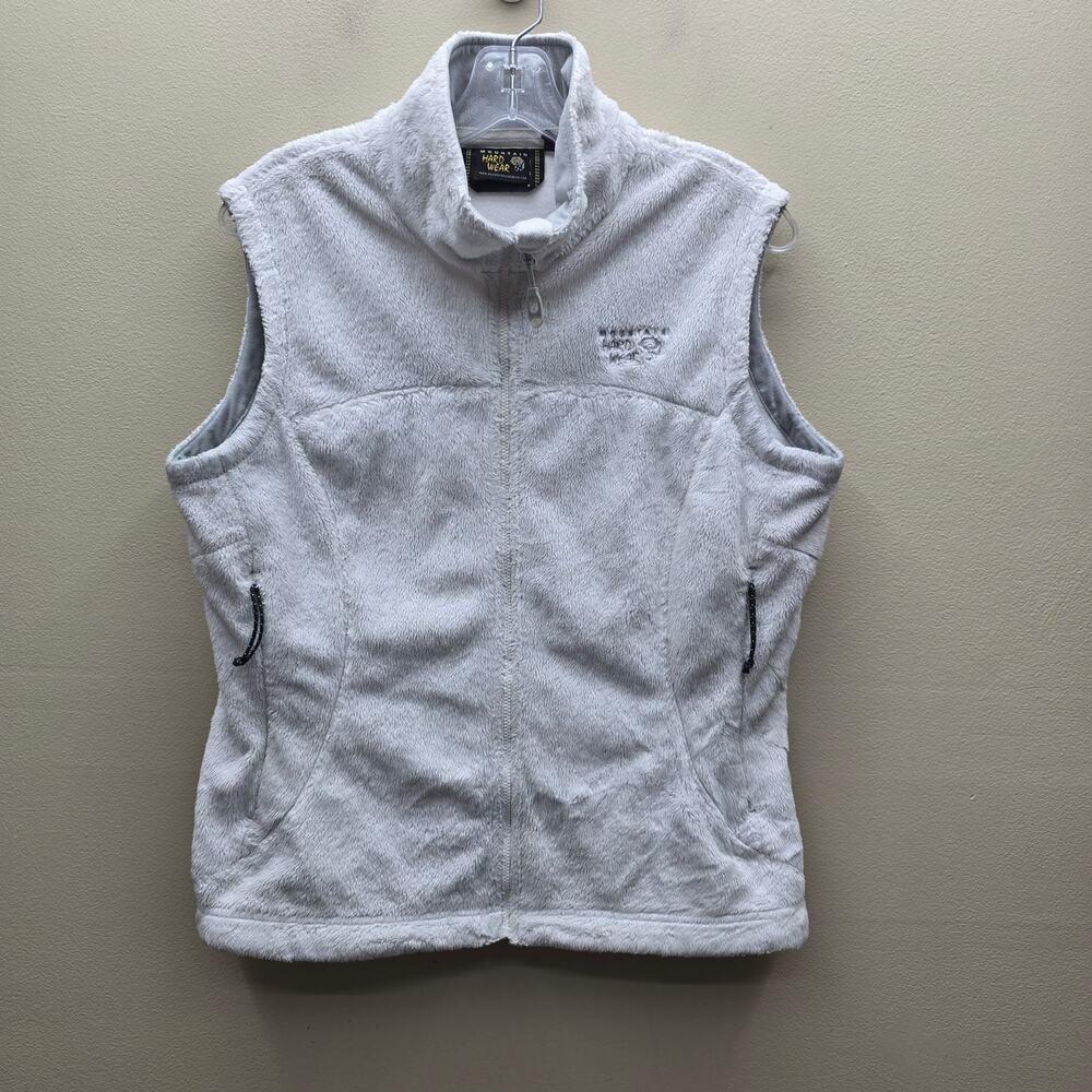 Mountain Hardwear Women's Fleece Full Zip Vest Outdoor Winter Gray Size Medium